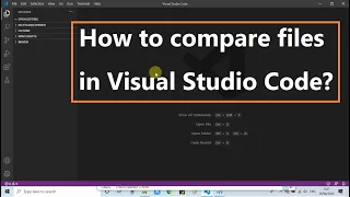 How to compare files in Visual Studio Code
