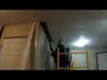 Removing ceiling Tiles Paneling GYM ROOM PART 1