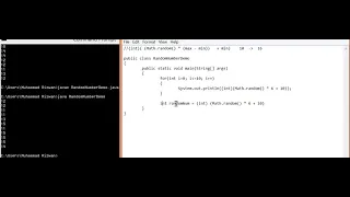 Random number generation in Java using Math random