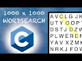 I Made a GIANT Word Search With Code