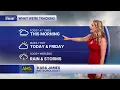 Thursday AM Forecast Foggy start then cloudy humid