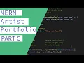 CRUD Tutorial using the MERN Stack - Portfolio Website