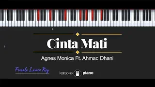 Download Cinta Mati (FEMALE LOWER KEY) Agnes Monica \u0026 Ahmad Dhani (KARAOKE PIANO) MP3