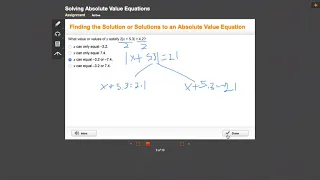 Solving Absolute Values and Inequalities Edgenuity