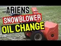 Ariens Snowblower Oil Change