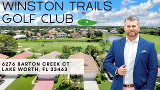 Winston Trails Property Tour 6276 Barton Creek Ct in Lake Worth Award Winning Golf Club Community