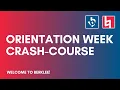 Berklee Orientation Week Crash Course