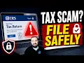 How to Safely File Taxes Online