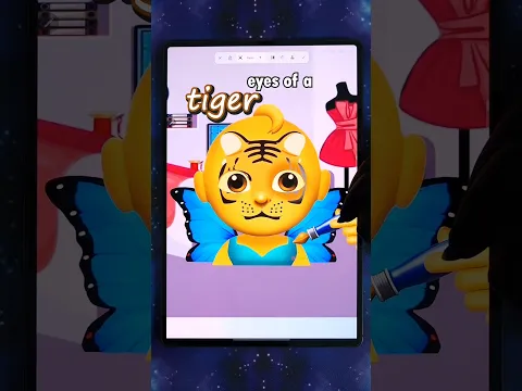 🐅👶👗🥊 emoji mixing #digitalart #emojichallenge #funny #shorts