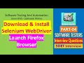 04 - Download Install Selenium WebDriver First Script to Launch Firefox Browser
