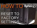 How to Hard Reset Synology DiskStation Factory Reset Mode 2