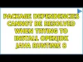 Ubuntu Package dependencies cannot be resolved when trying to install OpenJDK Java Runtime 8