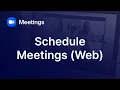 How to Create Schedule a Zoom Meeting