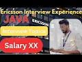 Ericsson JAVA Interview Experience Interview Topics Interview Questions TechWithGajju