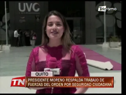 Presidente Moreno respalda trabajo de fuerzas del orden por seguridad ciudadana