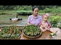 Download Lagu How To Cooking Bamboo Tube Snails the Old Way | Family Dinner with My Daughter | Ly Thi Ca