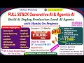 FULL STACK Generative AI Agentic AI Online Training DURGASOFT