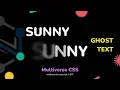 Tutorial Ghost Text Multiverse CSS without Javascript GIF SUNNY