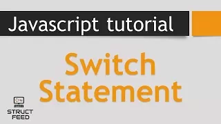 JavaScript Tutorial 20 - JavaScript Switch Statement