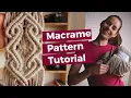 DIY Macrame Tutorial Advanced Pattern Double Half Hitch Knot