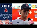 Roman Anthony s 1st career Opening Day is a memorable 3-hit day that propels the Red Sox to a win