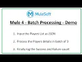 Mule 4 Batch Processing Part 1