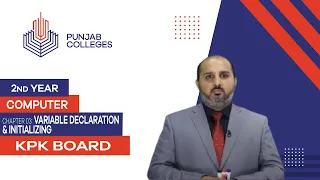 PGC lectures-Inter Part 2-KPK Board-Computer Science-Chapter 3 - Variable Declaration Initializing