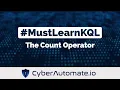 10 MustLearnKQL The Count Operator