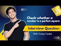 JavaScript Code to Check whether a number is a perfect square
