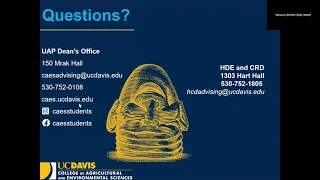 Advising Webinar for Human Development and Community Relations and Development
