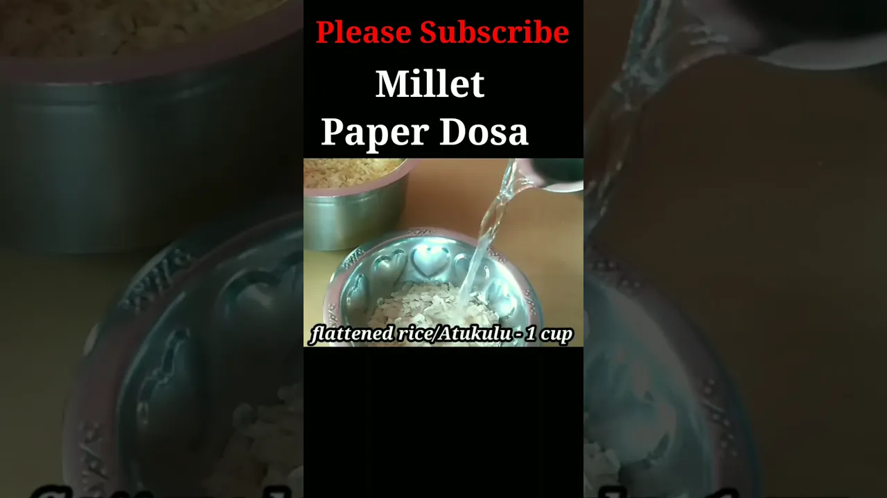 Millet Dosa    Paper dosa with millets #shorts #youtubeshorts #ytshorts