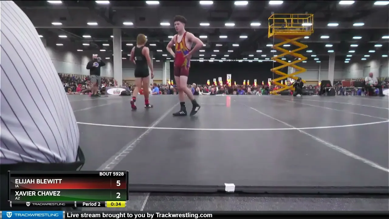 130 Lbs 1st Place Match - Elijah Blewitt, IA Vs Xavier Chavez, AZ 5867
