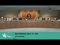 March 10 2026 Board Meeting