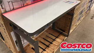 Tresanti Aurora 47 Adjustable Height Desk at Costco LED Standing Desk with USB-C Drawer