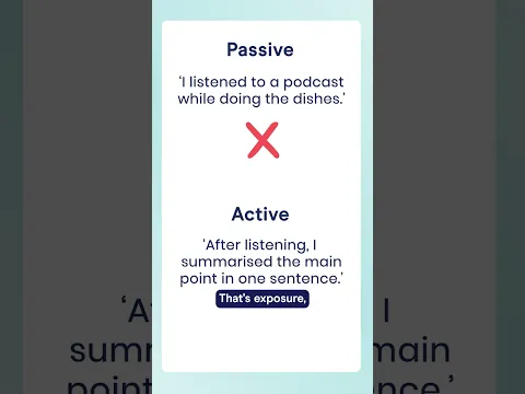 Active listening — the one-sentence summary