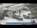 Dozens of vehicles involved in I-84 crash amid whiteout conditions