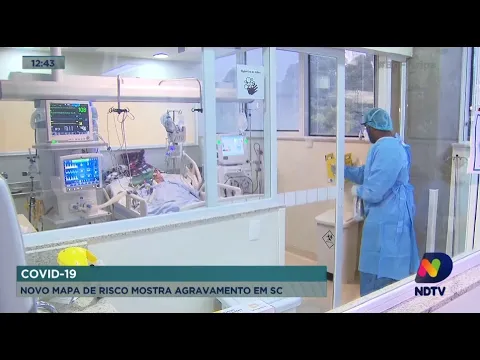 Coronavírus: novo mapa de risco mostra agravamento em Santa Catarina
