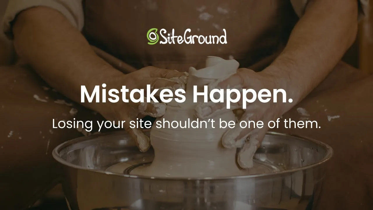 SiteGround.com — SiteGround — Website Backup and Restore Services (YouTube video ad)
