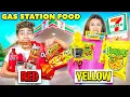 EATING GAS STATION FOOD with ONE COLOR ONLY