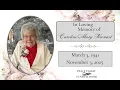 In Loving Memory of Caroline Kronast