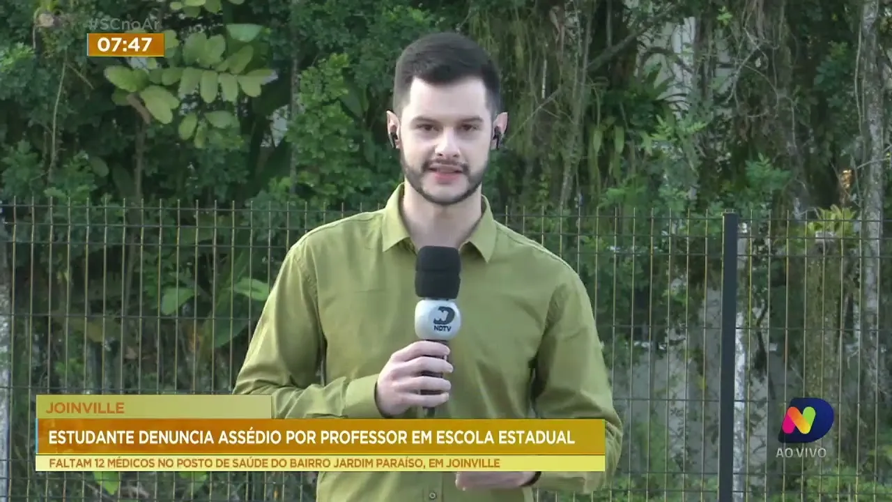 Estudante de Joinville denuncia professor por assédio