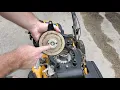 Push mower starter cord cable pulls but not engaging