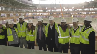 Latest look inside Little Caesars Arena shows off lower bowl progress piping and roof