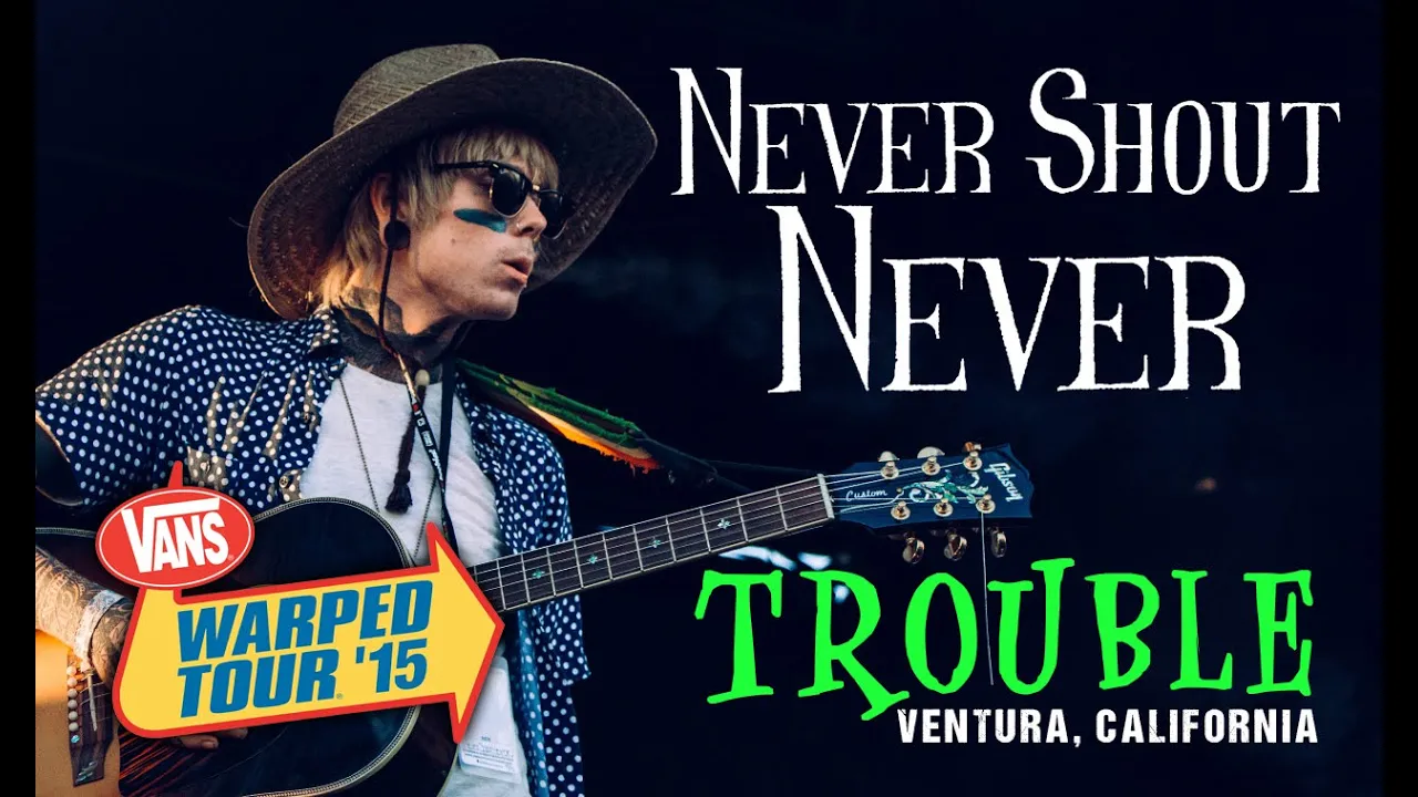 Never Shout Never - "Trouble" LIVE! Vans Warped Tour 2015