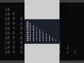 Java Program Print Numbers Series 10 to 1 Pyramid Shape using for loop