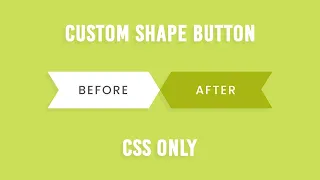 CSS Only Custom Shape Button with Hover Effects Html CSS Tutorial