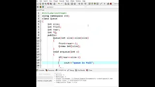 Queue using dynamic array CPP