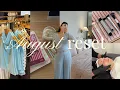 AUGUST RESET getting my life together workout aritzia haul facial pre-fall shopping goals
