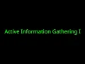 eJPTv2 - Active Information Gathering I