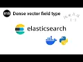 ElasticSearch in Python - Dense vector field type